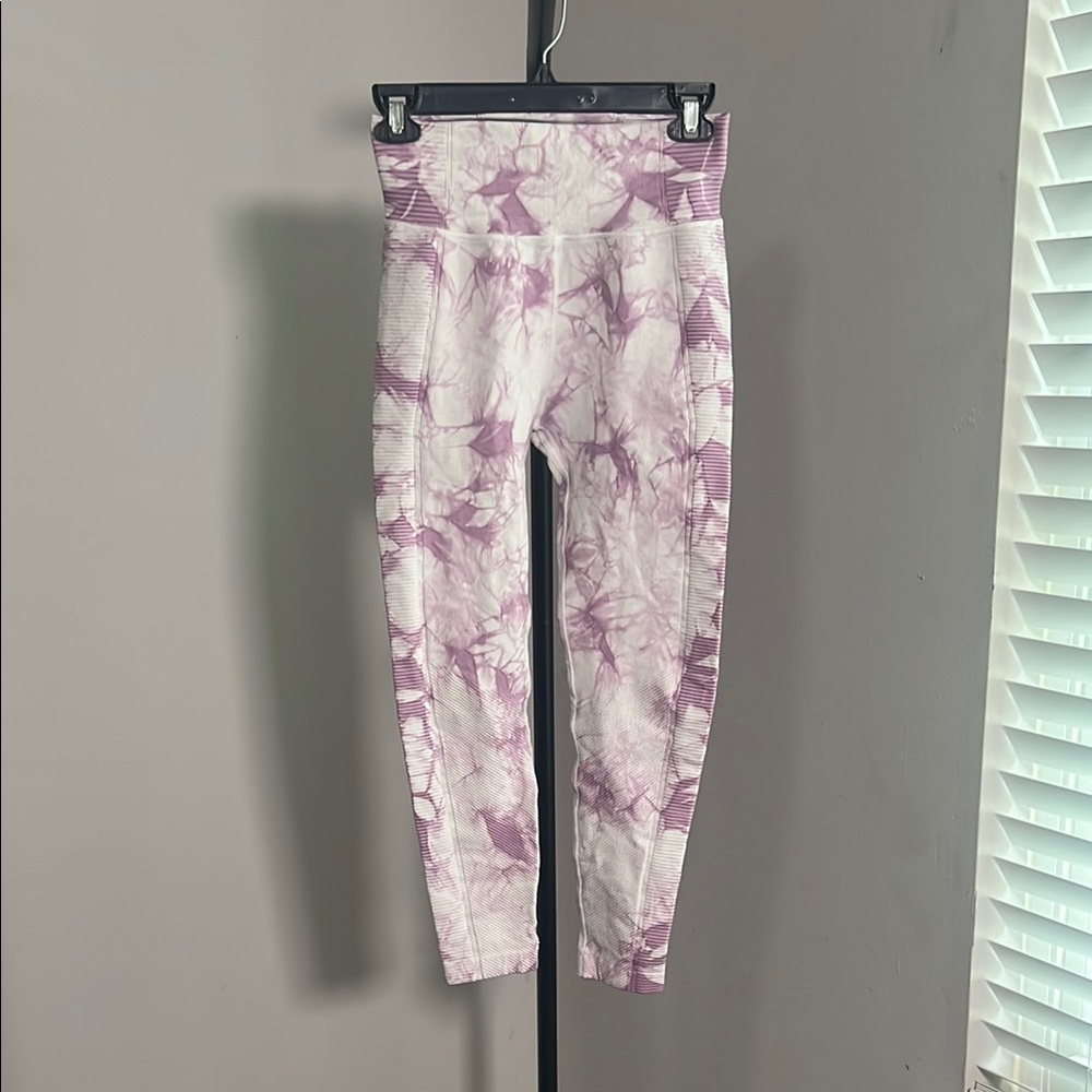 Offline By Aerie Purple and White Leggings